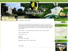 Tablet Screenshot of mesto-dubi.cz